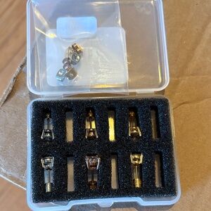 Mixed Metal Earring Backs Set stainless steel set 3